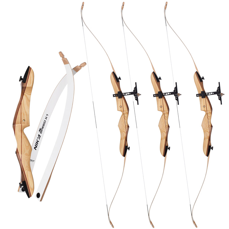 Wooden Bow with X1 Limbs For Left Hand for Archery Beginner Target & Practice