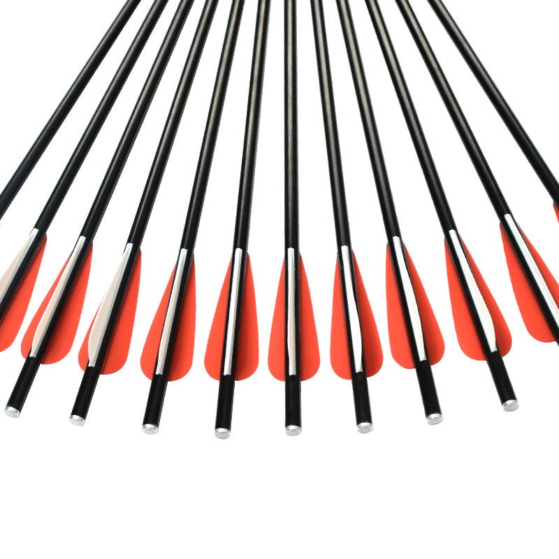 12 Stück 14–18 Zoll Bogenschießen-Jagdpfeile Fiberglas-Armbrustbolzen
