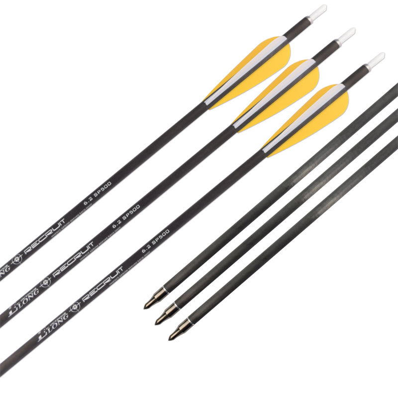 22-36 inch I.D. 6.2mm Carbon Arrow 12pcs