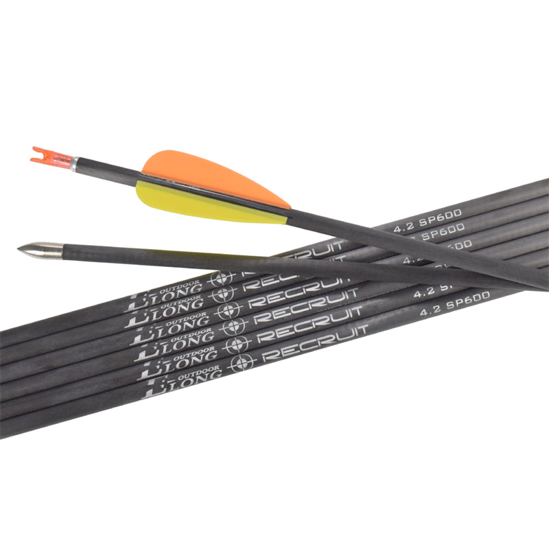 22-34 Zoll ID 4,2 mm SP600 Pure Carbon Pfeil 12 Stück