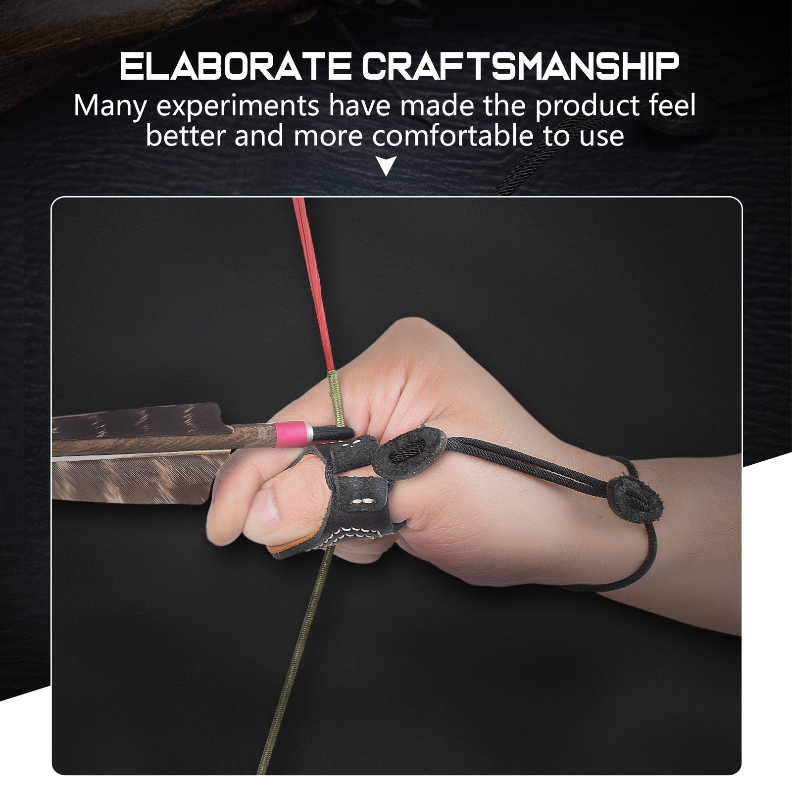 Armor Ming Guang Archery Thumb Ring And Wrist Strap Archery Finger Protector