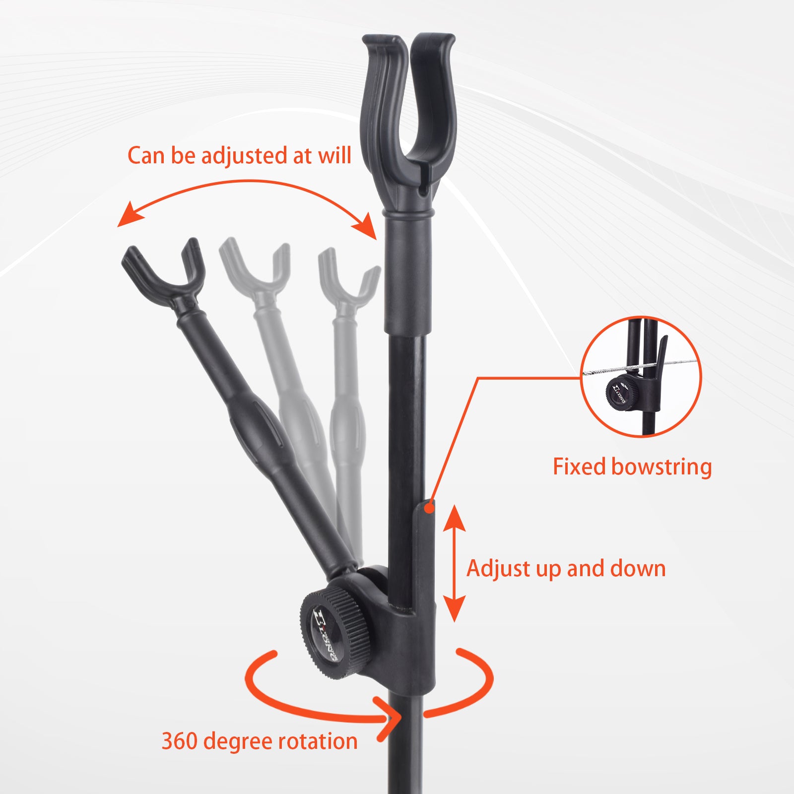 Portable Bow Stand Archery Accessory Recurve Bow Stand Holder Folable Fiberglass Bow Rack Bolding Bow