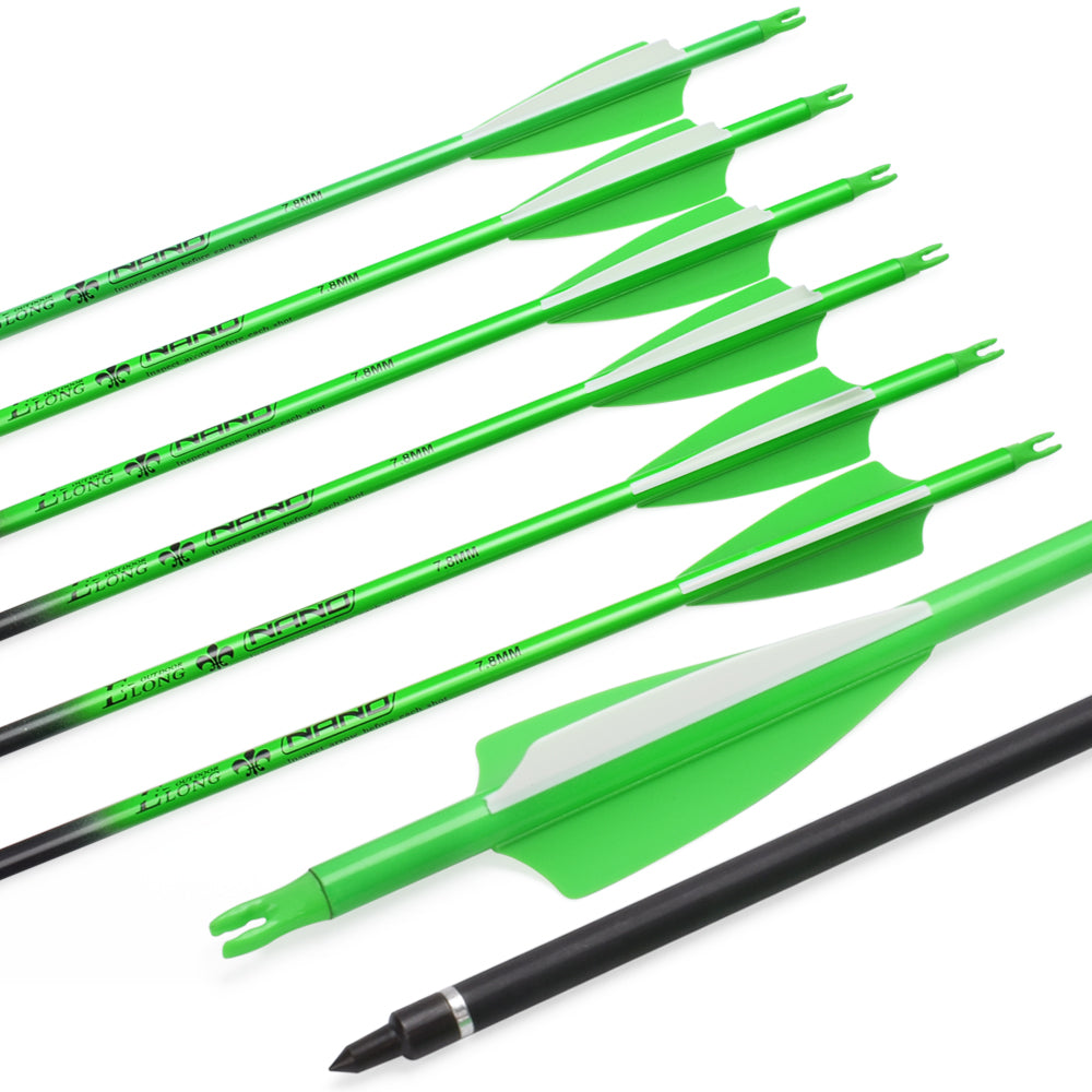 12pcs 22-30 inch Roll Fiberglass Bicolor Arrow