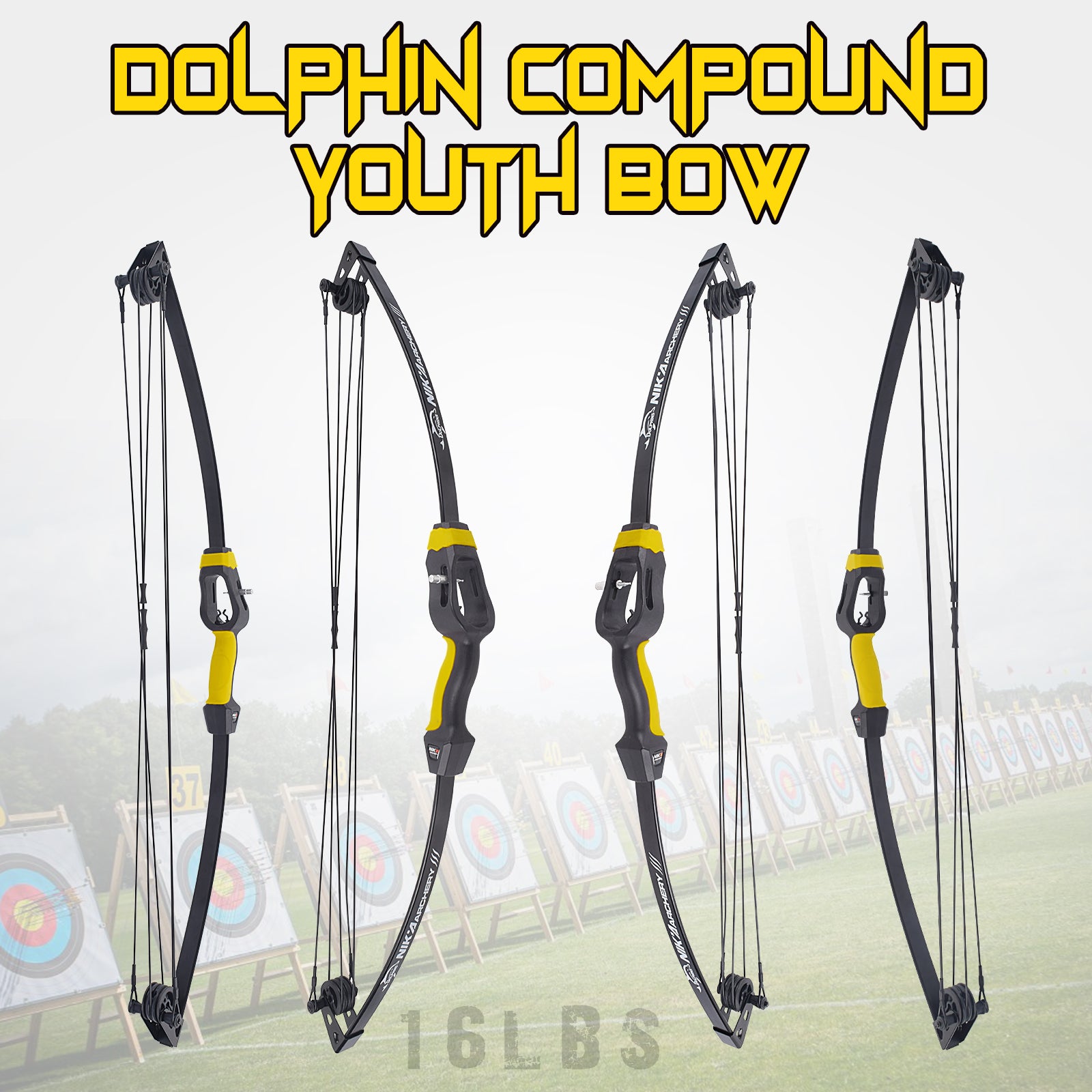 16LBS Compound Bow and Arrow Set Outdoor for Youth Children Junior Archery Beginner