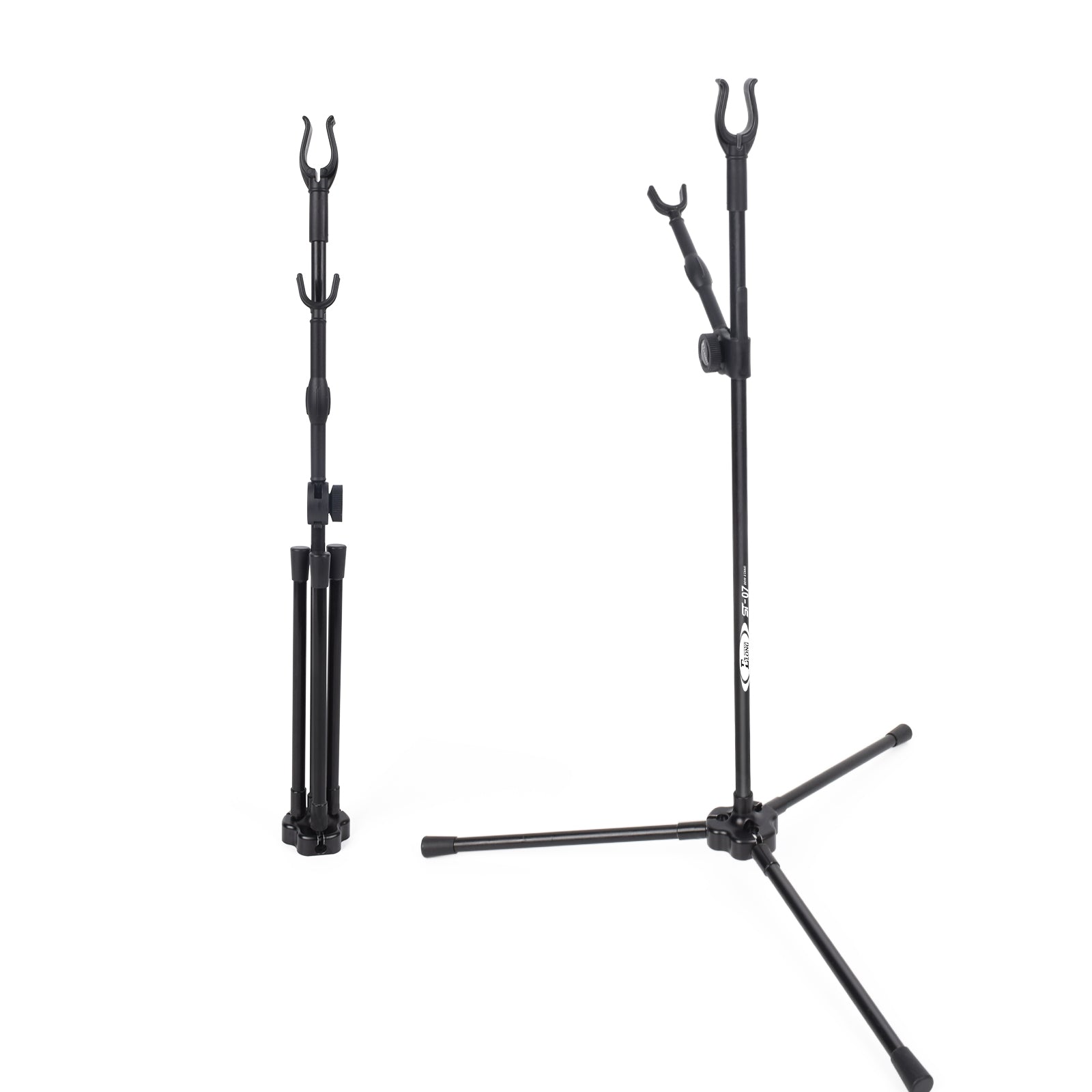 Portable Bow Stand Archery Accessory Recurve Bow Stand Holder Folable Fiberglass Bow Rack Bolding Bow