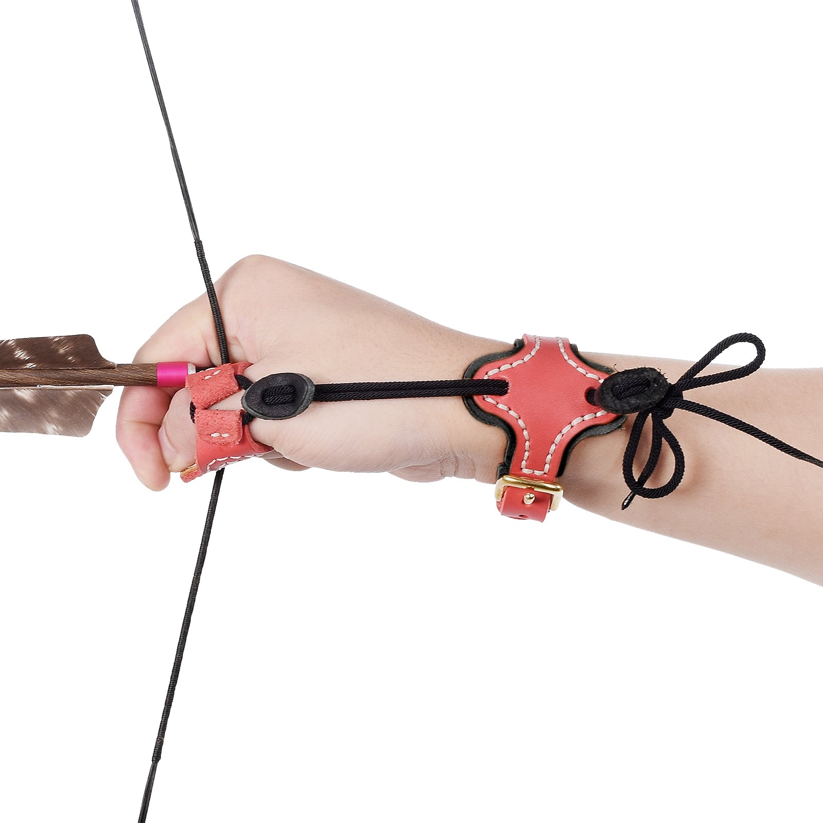 Armor Ming Guang Archery Thumb Ring And Wrist Strap Archery Finger Protector