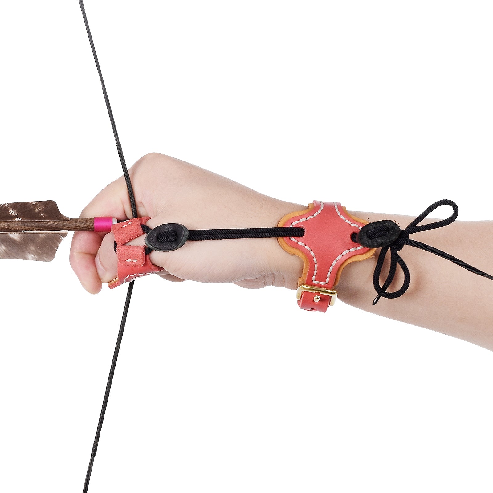 Armor Ming Guang Archery Thumb Ring And Wrist Strap Archery Finger Protector