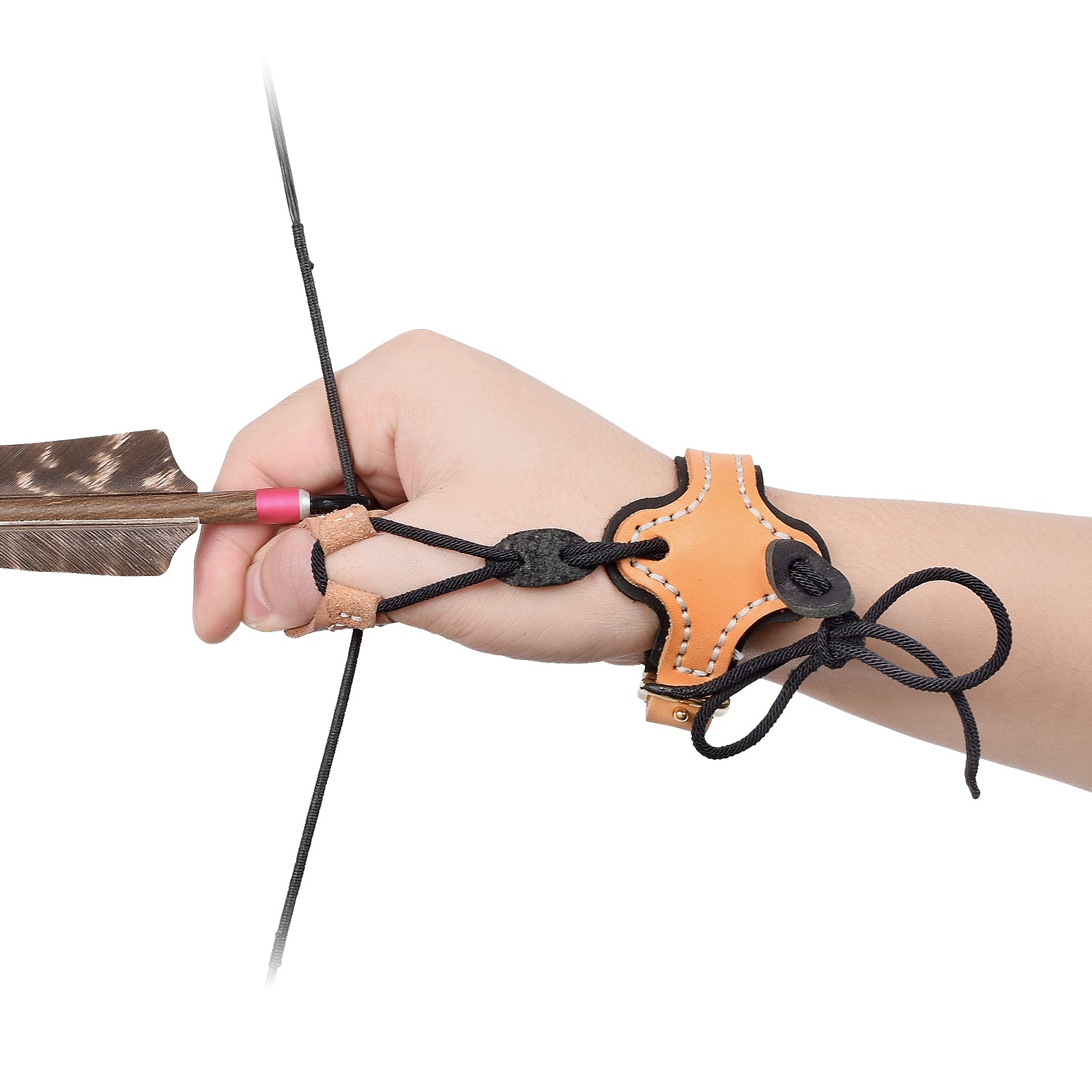 Armor Ming Guang Archery Thumb Ring And Wrist Strap Archery Finger Protector