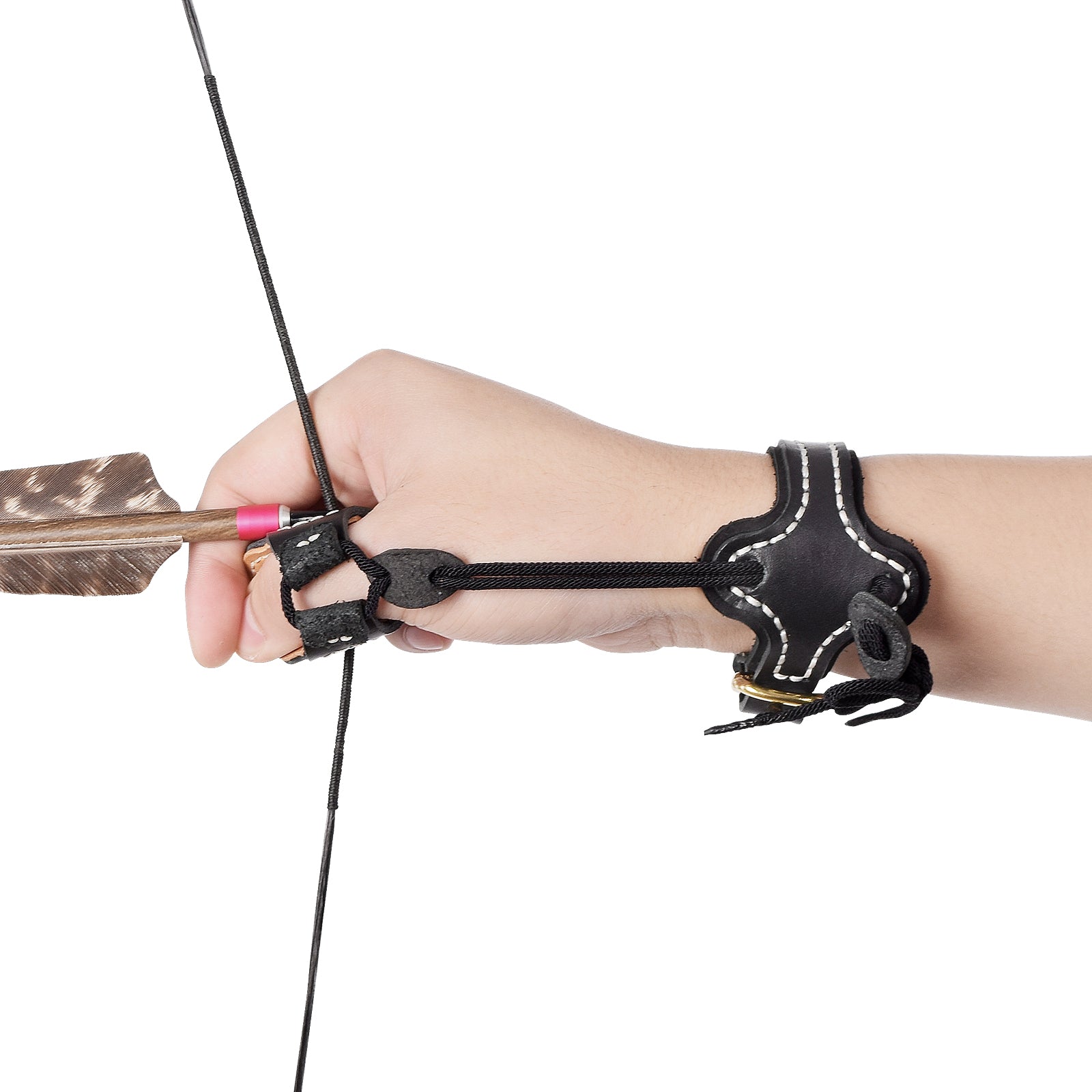 Armor Ming Guang Archery Thumb Ring And Wrist Strap Archery Finger Protector