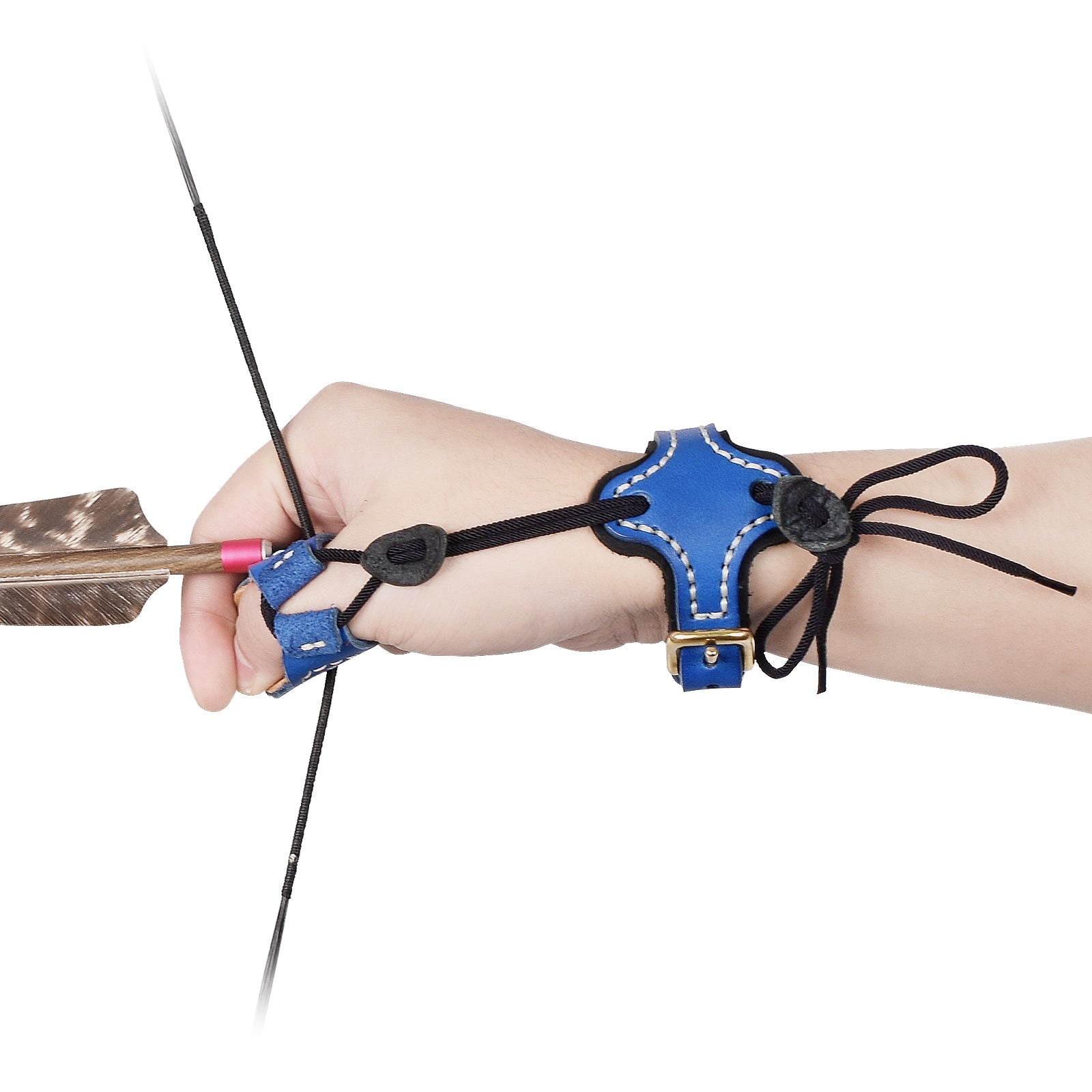 Armor Ming Guang Archery Thumb Ring And Wrist Strap Archery Finger Protector