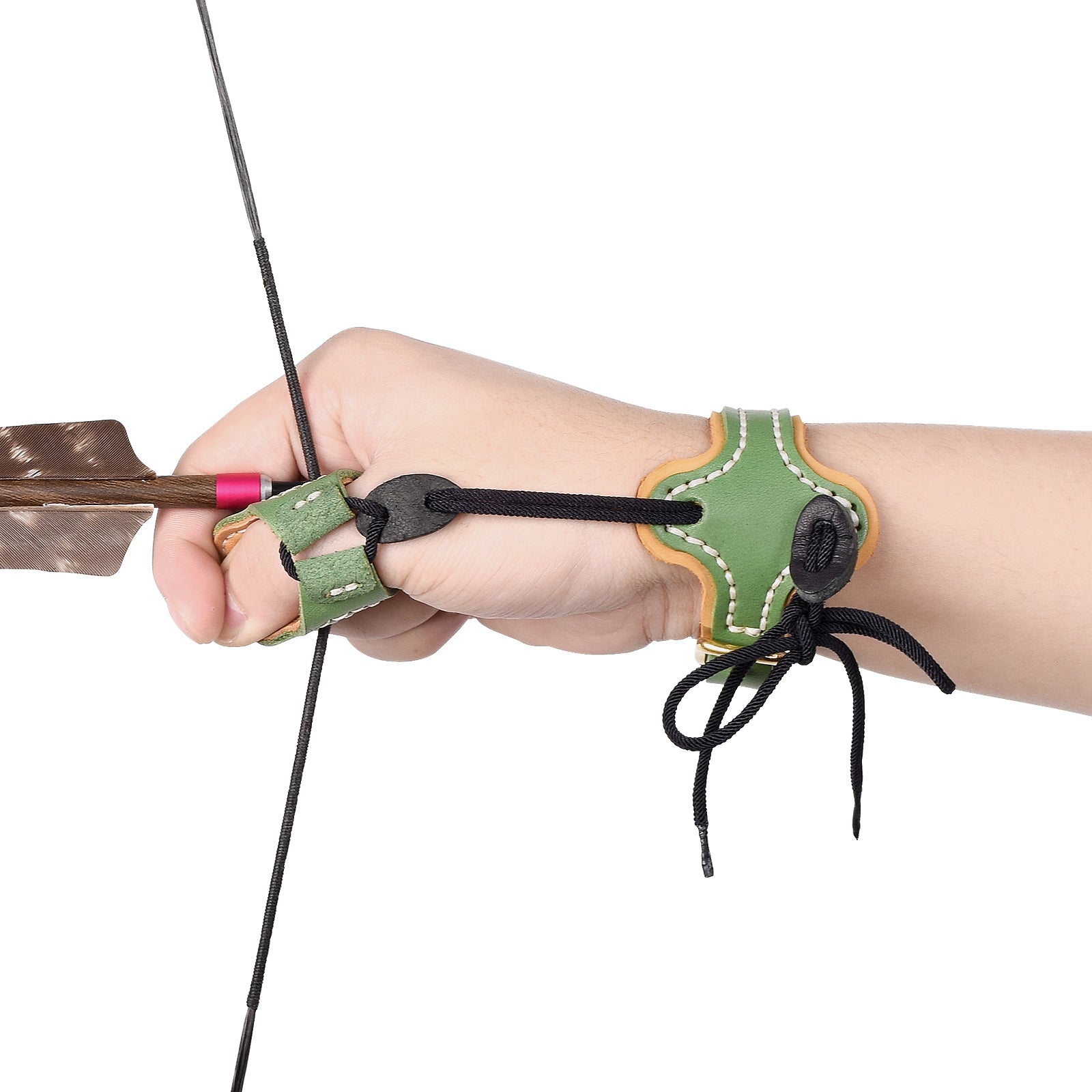 Armor Ming Guang Archery Thumb Ring And Wrist Strap Archery Finger Protector