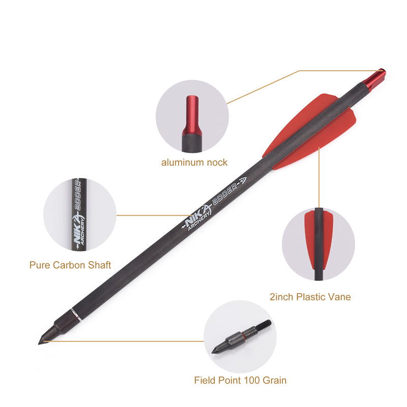 7.5 inch Carbon Crossbow Bolt For COBRA SYSTEM R9
