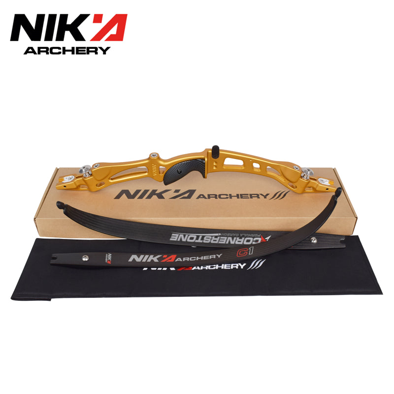 ET-8 68" Recurve Bow with 32-50LBS C1 Carbon Limb For Outdoor Sport Shooting Right Hand