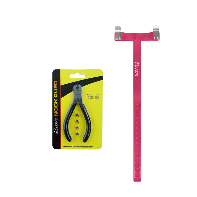 Juego de herramientas cuadradas para arco, alicates, regla en forma de T, puntas de ajuste para cuerda de arco, EE. UU.
