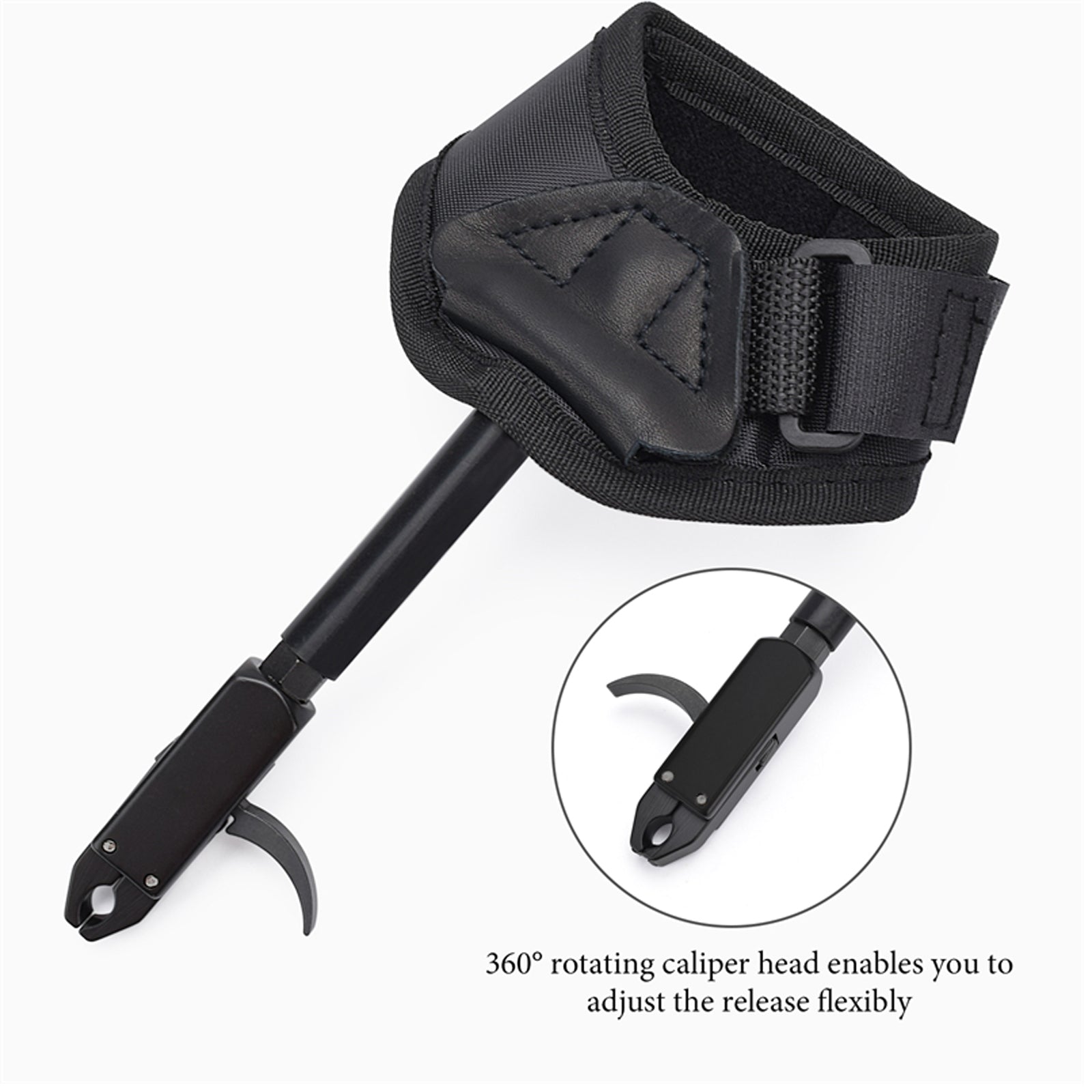Black Archery Caliper Release Aid Trigger Wrist Strap US