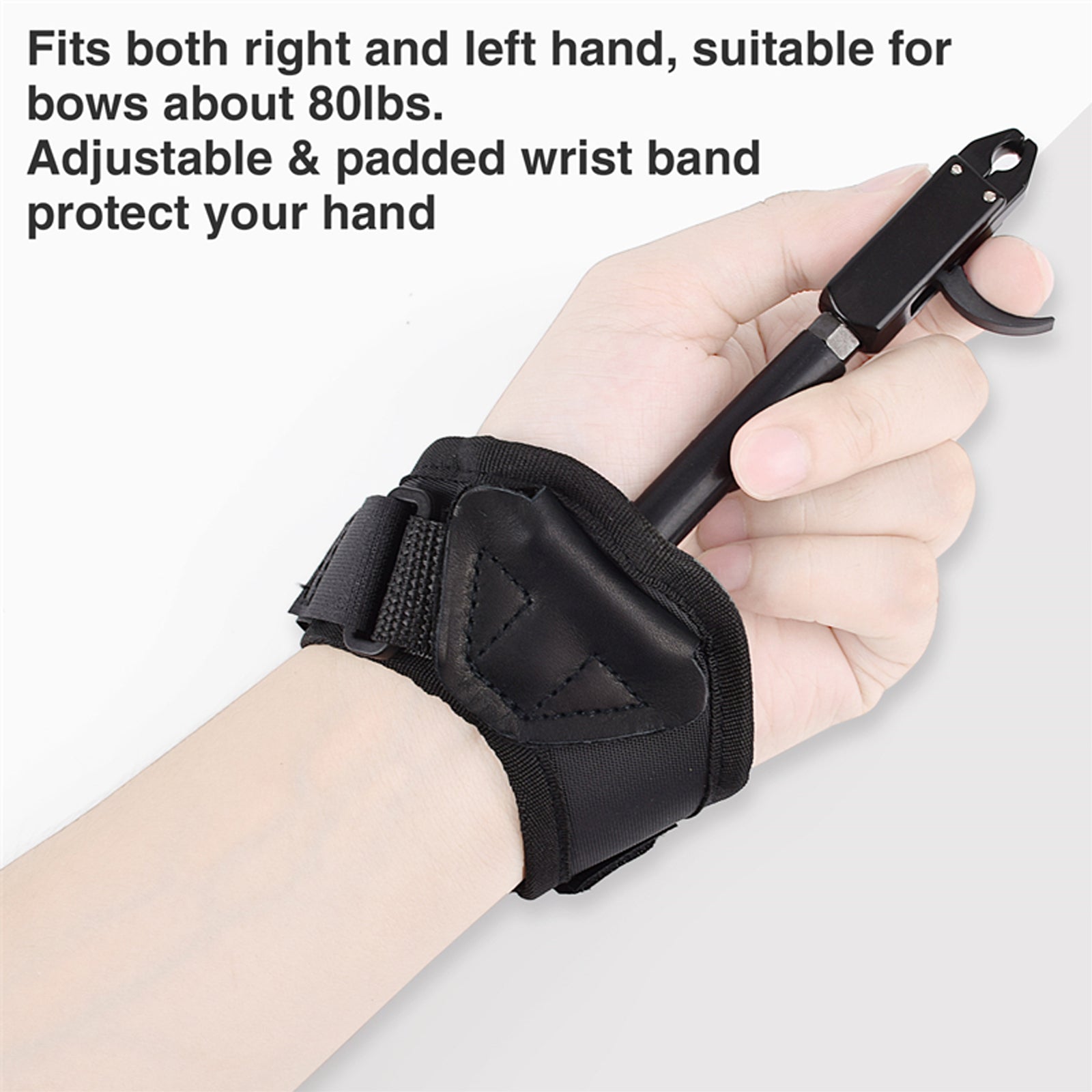Black Archery Caliper Release Aid Trigger Wrist Strap US