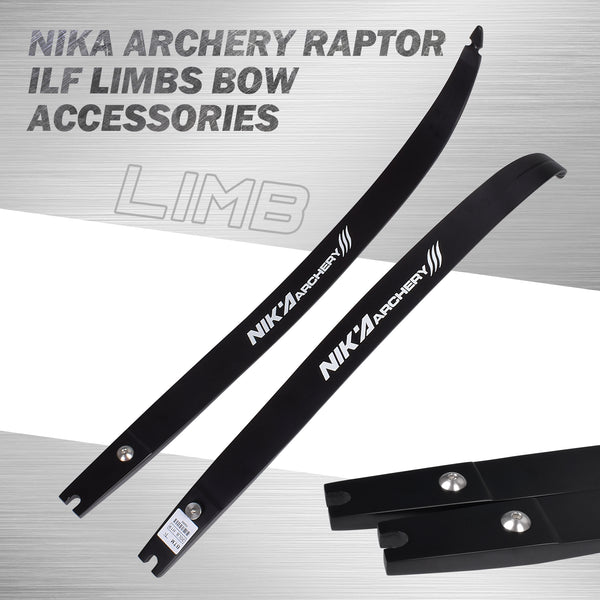 NEW NIKA ARCHERY Recurve Bow Limbs Raptor Series ILF Type Draw Weight 20-50lb