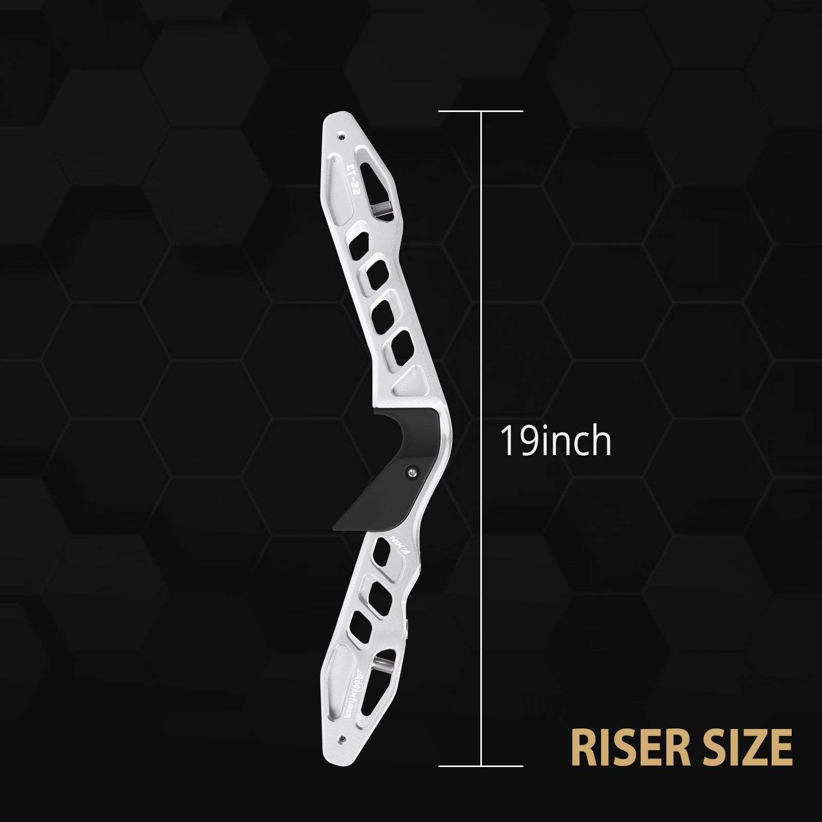 Nika Archery ET-22 Adventurer 19inch ILF Recurve Riser RH