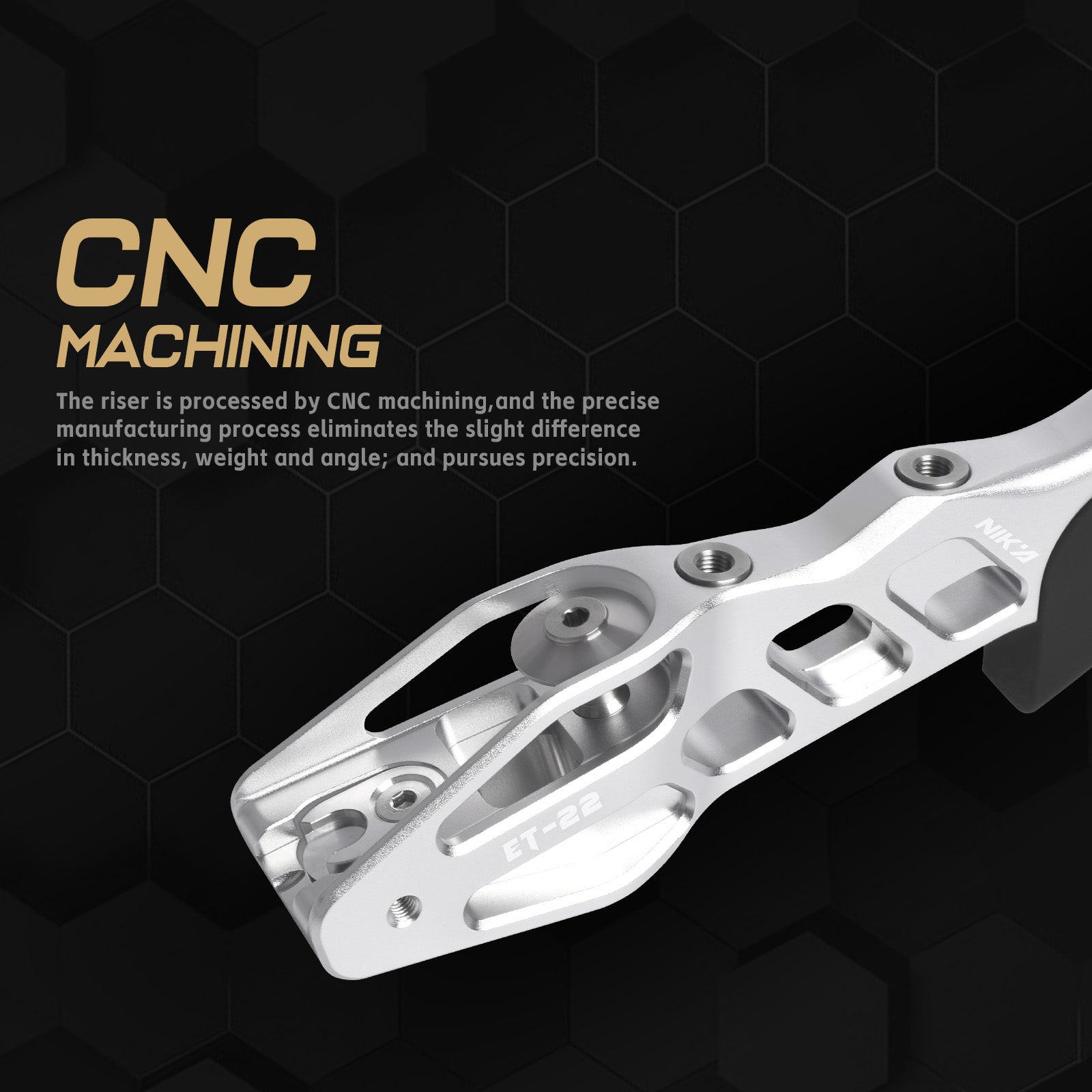 Nika Archery ET-22 Adventurer 19inch ILF Recurve Riser RH