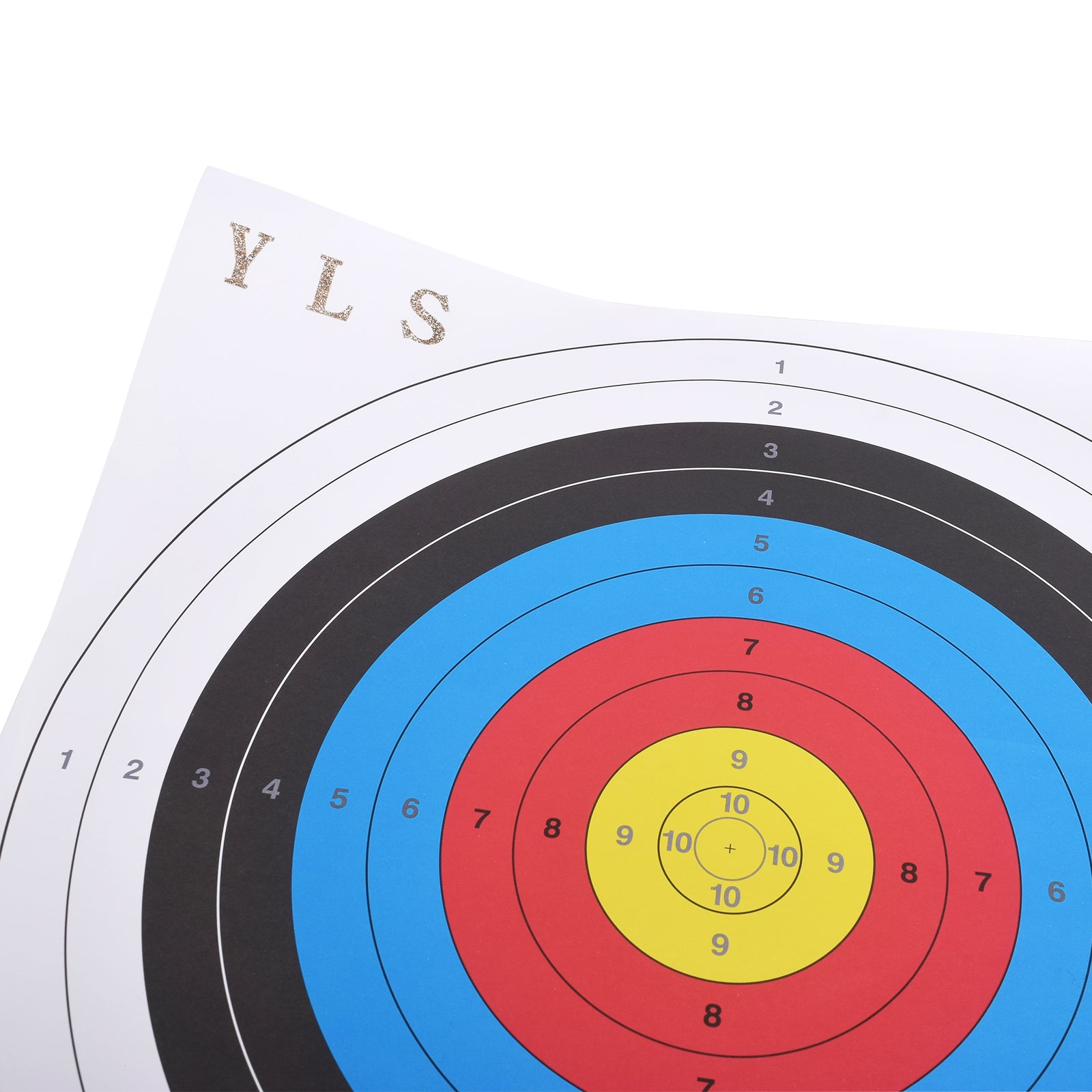 YLS Archery Target Paper 10-Ring for Hunting Shooting Training Practice 20pcs