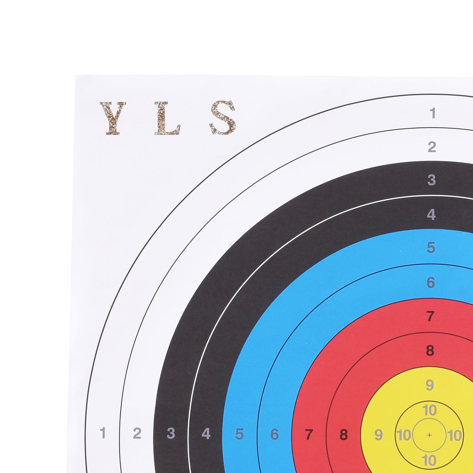 YLS Archery Target Paper 10-Ring for Hunting Shooting Training Practice 20pcs