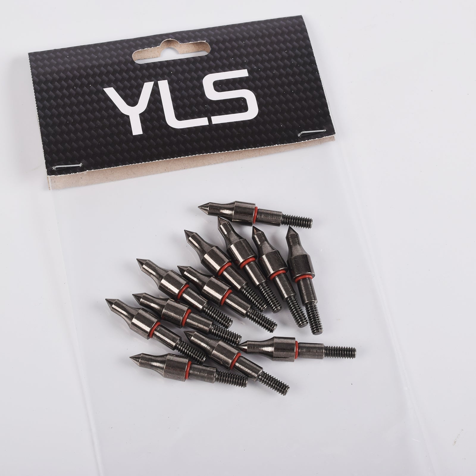 YLS Archery Arrow Point 100 Grain Steel Screw-In Field Point 12pcs