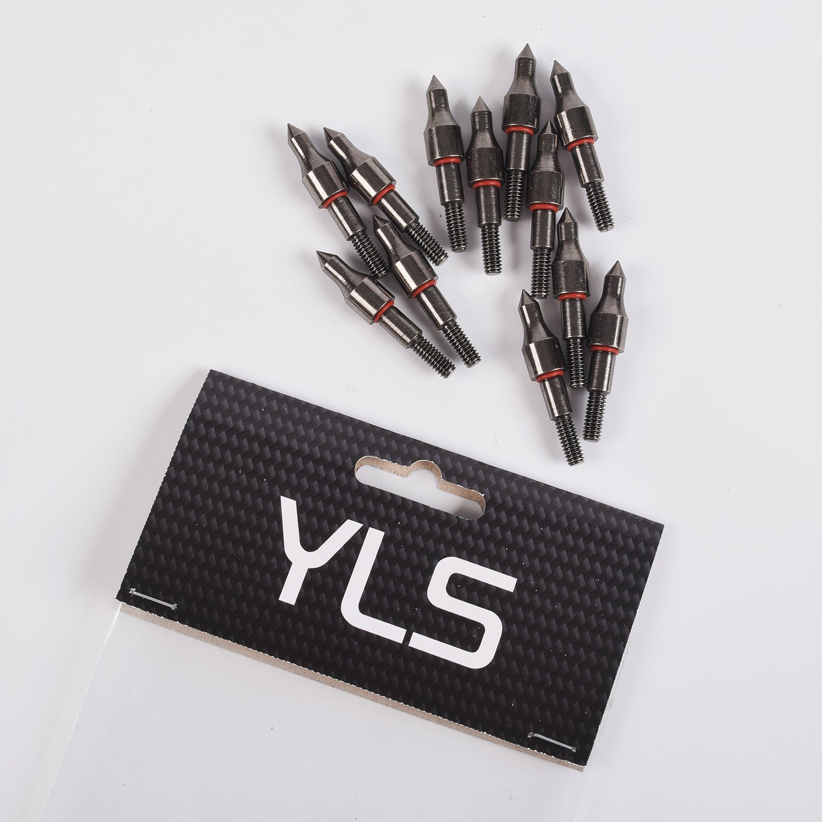 YLS Archery Arrow Point 100 Grain Steel Screw-In Field Point 12pcs