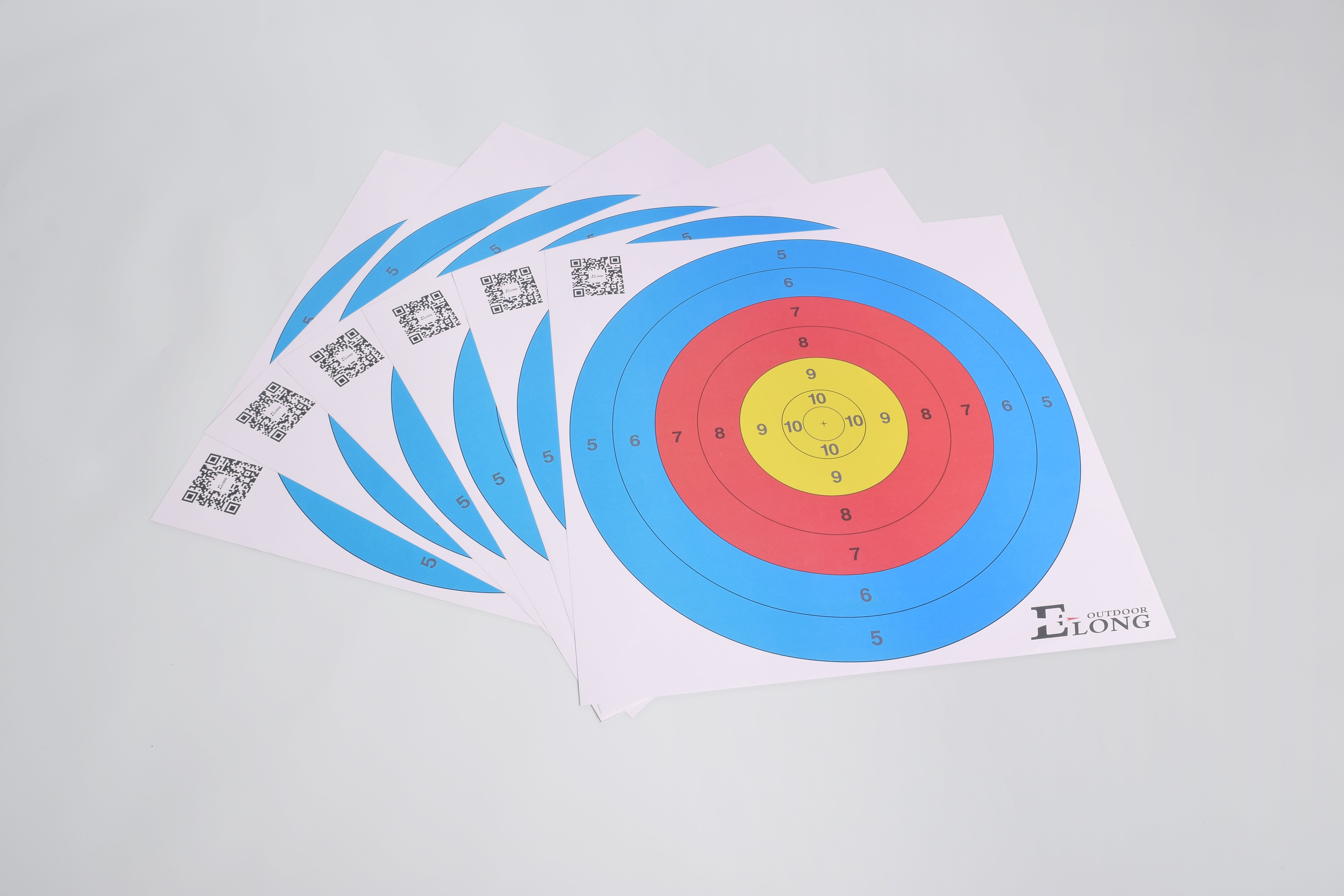 ELONG OUTDOOR 20Pcs 40*40cm Target Paper for Arrow Shooting Archery Practice Hunting Bow Archery Target