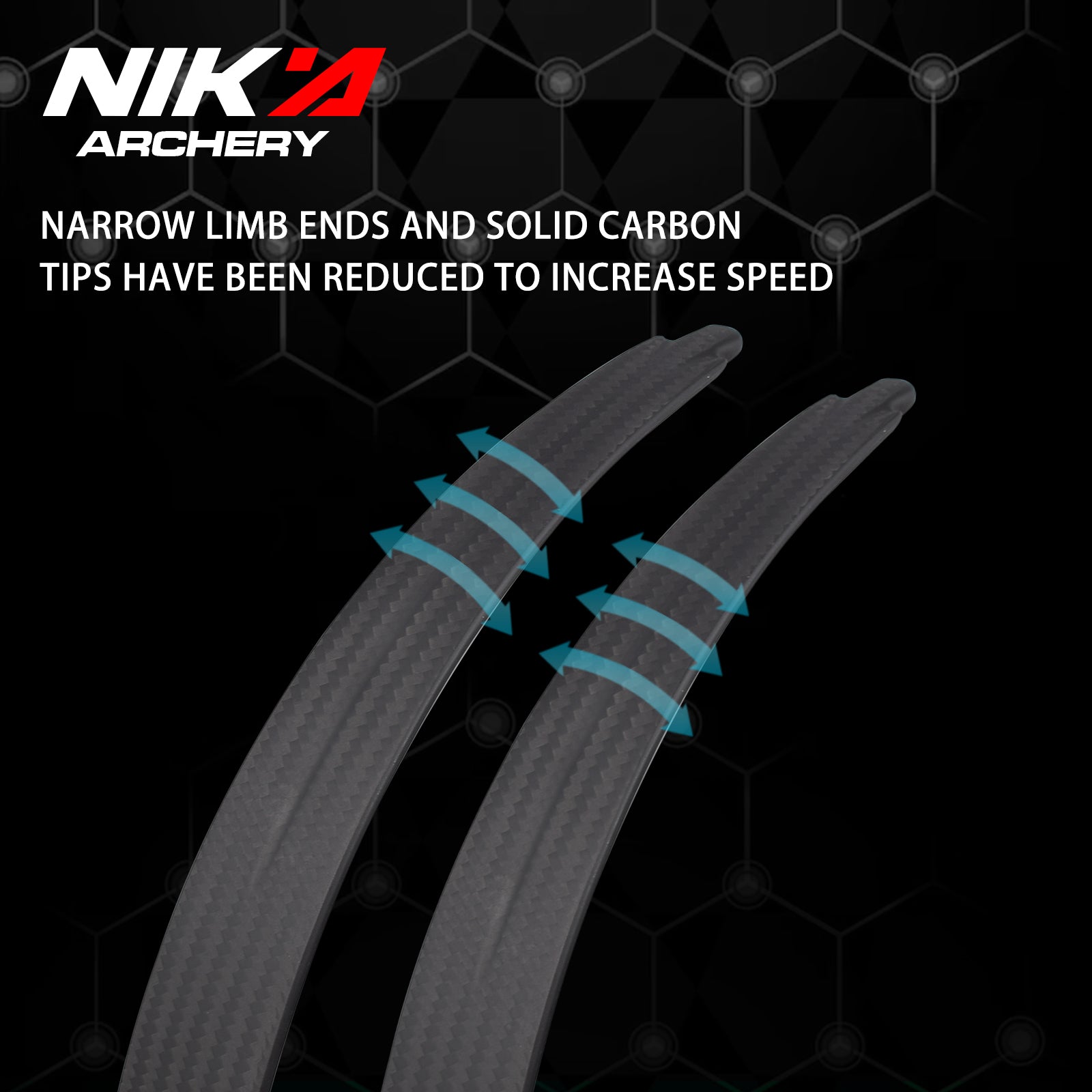 68" @25H N3 PRO Limbs 100% Carbon Fiber Limbs