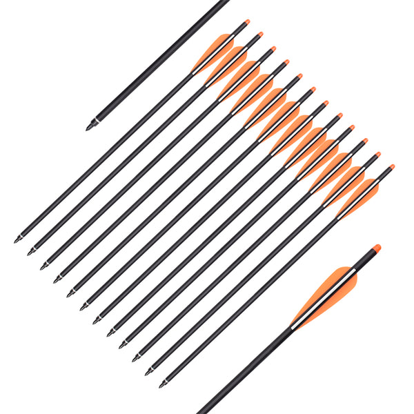 16-22" Archery Carbon Shaft Arrows Crossbow Bolt US