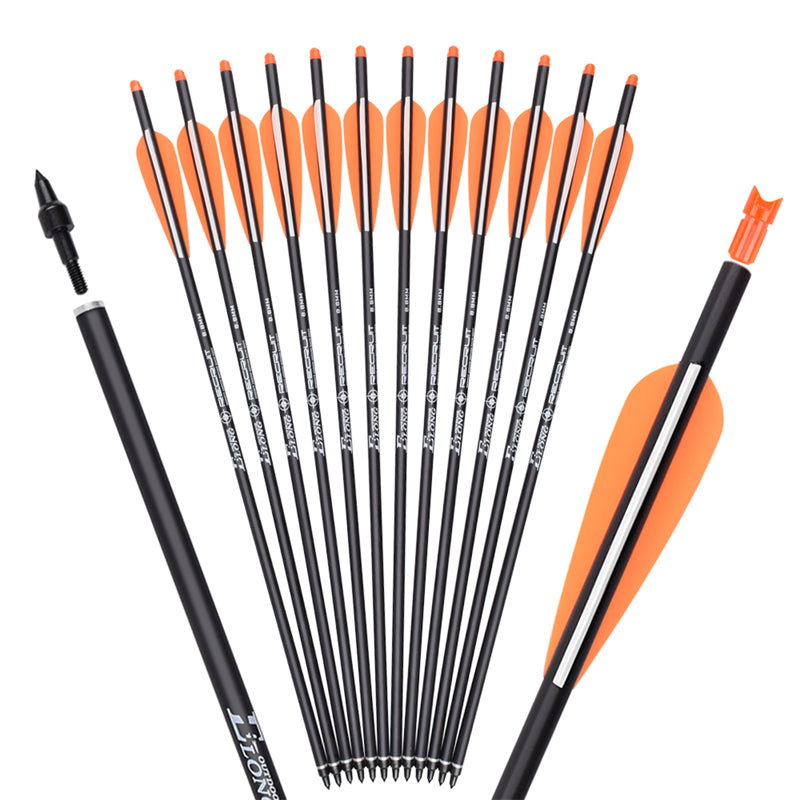 16inch Rollfiberglass Bolt TPU Vanes Archery Shooting