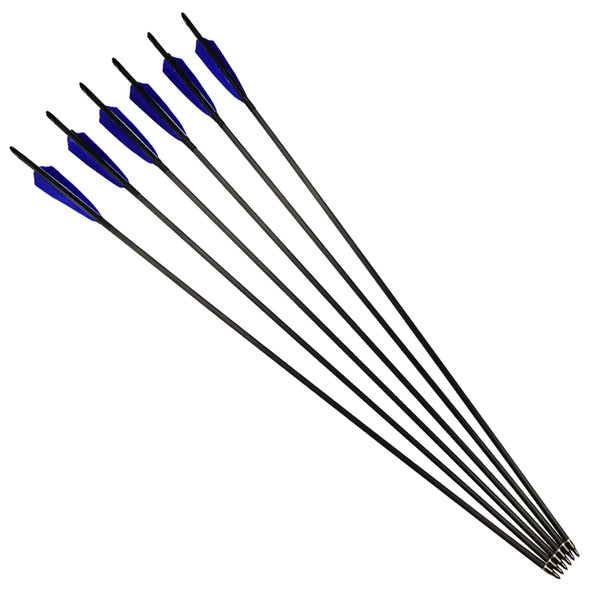 ID 6.2mm 22-36inch SP500 Carbon Fiber Arrow Turkey Feather Archery Shooting