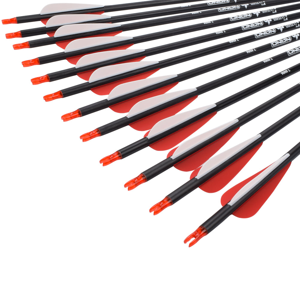 Youth Archery Carbon Arrows Target Hunting Shooting (Pack of 12)