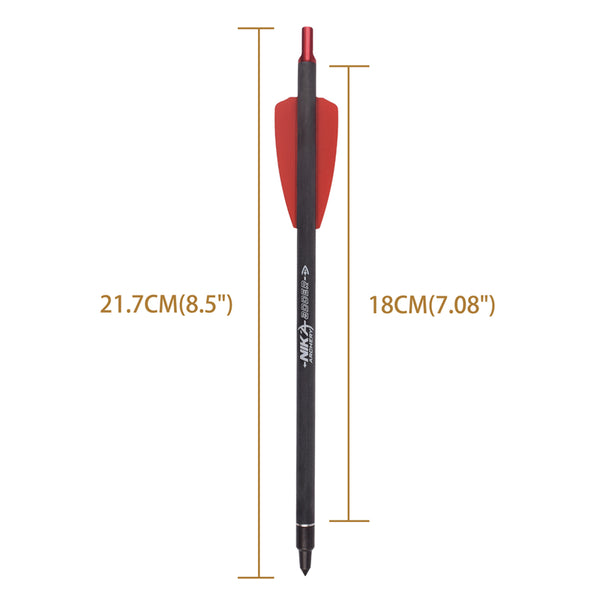 7.5 inch Cobra Series Crossbow Hunting Carbon Arrow R9 Short Crossbow Arrow Aluminum nock