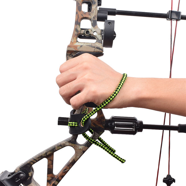 Wrist Sling Leather Metal Gromet Archery Compound Bow Shooting Equipment