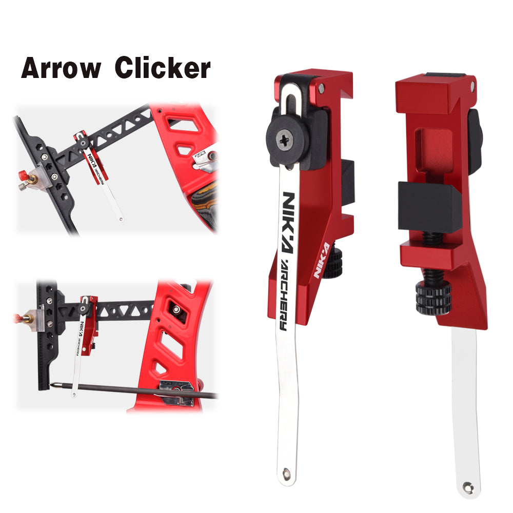 Clicker extendido de flecha para tiro con arco recurvo práctica de tiro externo 