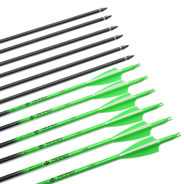 12pcs 22-36 inch Archery Arrows Hunting Practice Arrows Removable Tips for Compound & Recurve Bow