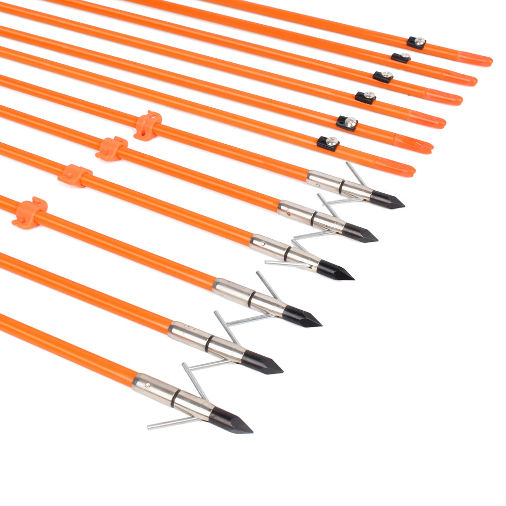 Flechas de fibra de vidrio sólidas para pesca con arco de tiro con arco de 32 pulgadas