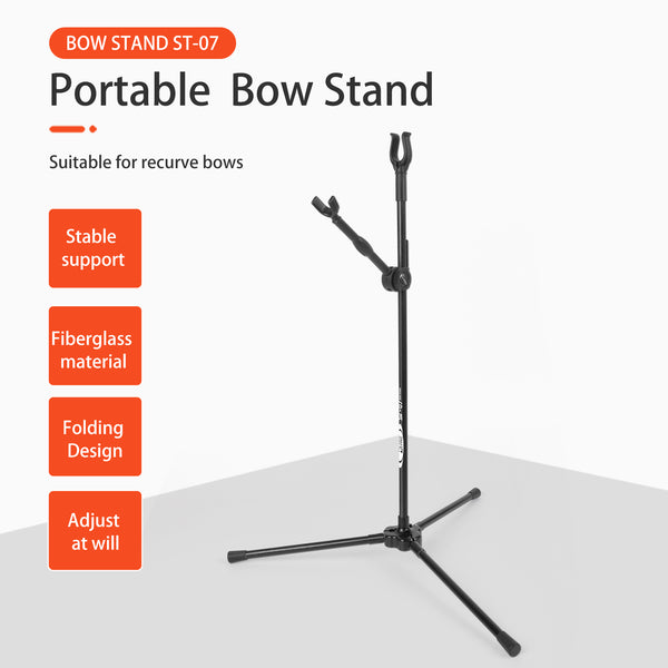 Portable Bow Stand Archery Accessory Recurve Bow Stand Holder Folable Fiberglass Bow Rack Bolding Bow