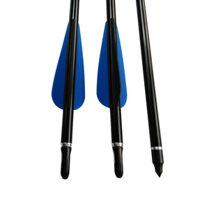 22-34inch 12pcs 2219 Black Aluminum Shaft Arrow Archery Compound Bow Recurve Bow Hunting