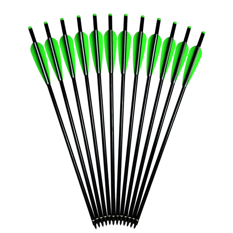 16-22 inch 12pcs Crossbow Bolts Aluminum Arrows  Archery Hunting US