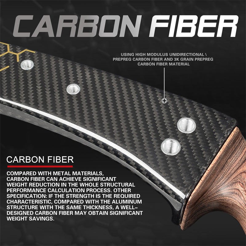ET-9 Arco recurvo ILF de fibra de carbono de 25 pulgadas RH