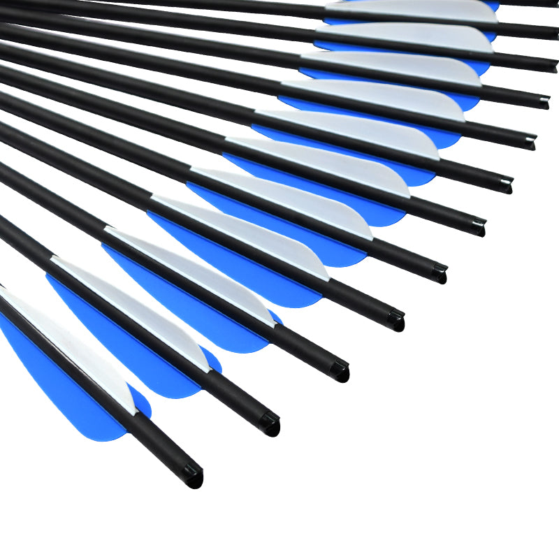 Archery Carbon Crossbow Bolts with 4" TPU Vanes for Hunting Shooting US