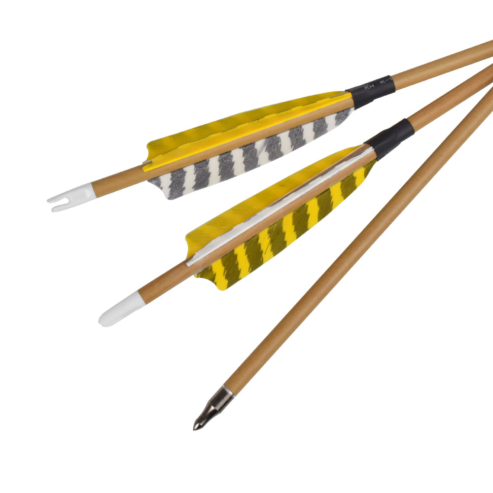 Flechas de carbono SP500 de 30 pulgadas con pluma de pavo para tiro con arco, tiro de caza, 6 uds. EE. UU. 