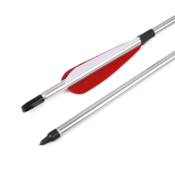 22-34 inch Aluminum Arrow Turkey Feather Archery Shooting Practice