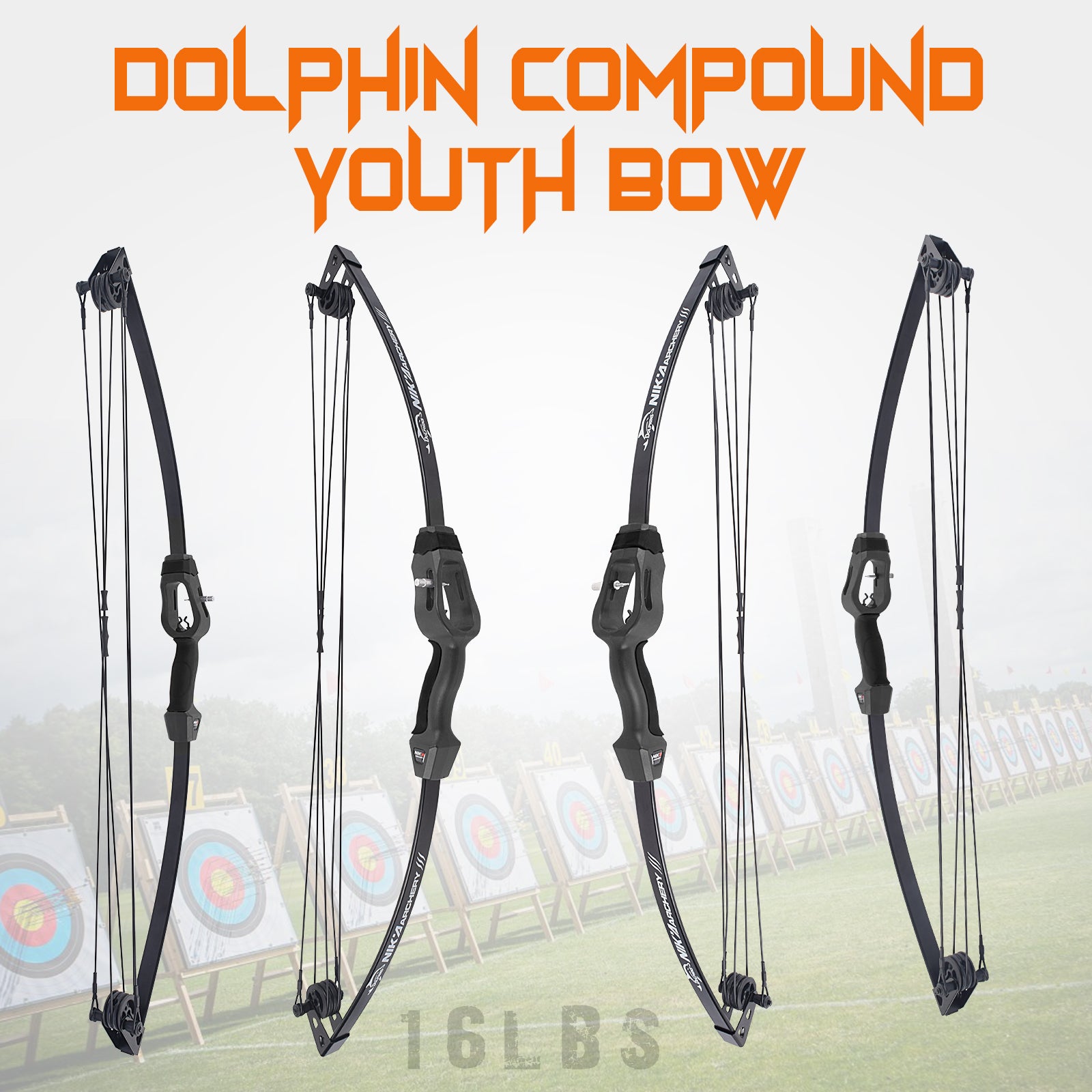 16LBS Compound Bow and Arrow Set Outdoor for Youth Children Junior Archery Beginner