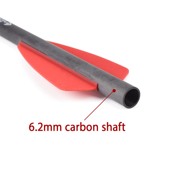 3/6pc 7.5" Carbon Crossbow Bolts 100Gr Point Tip for Cobra R9 Bow US