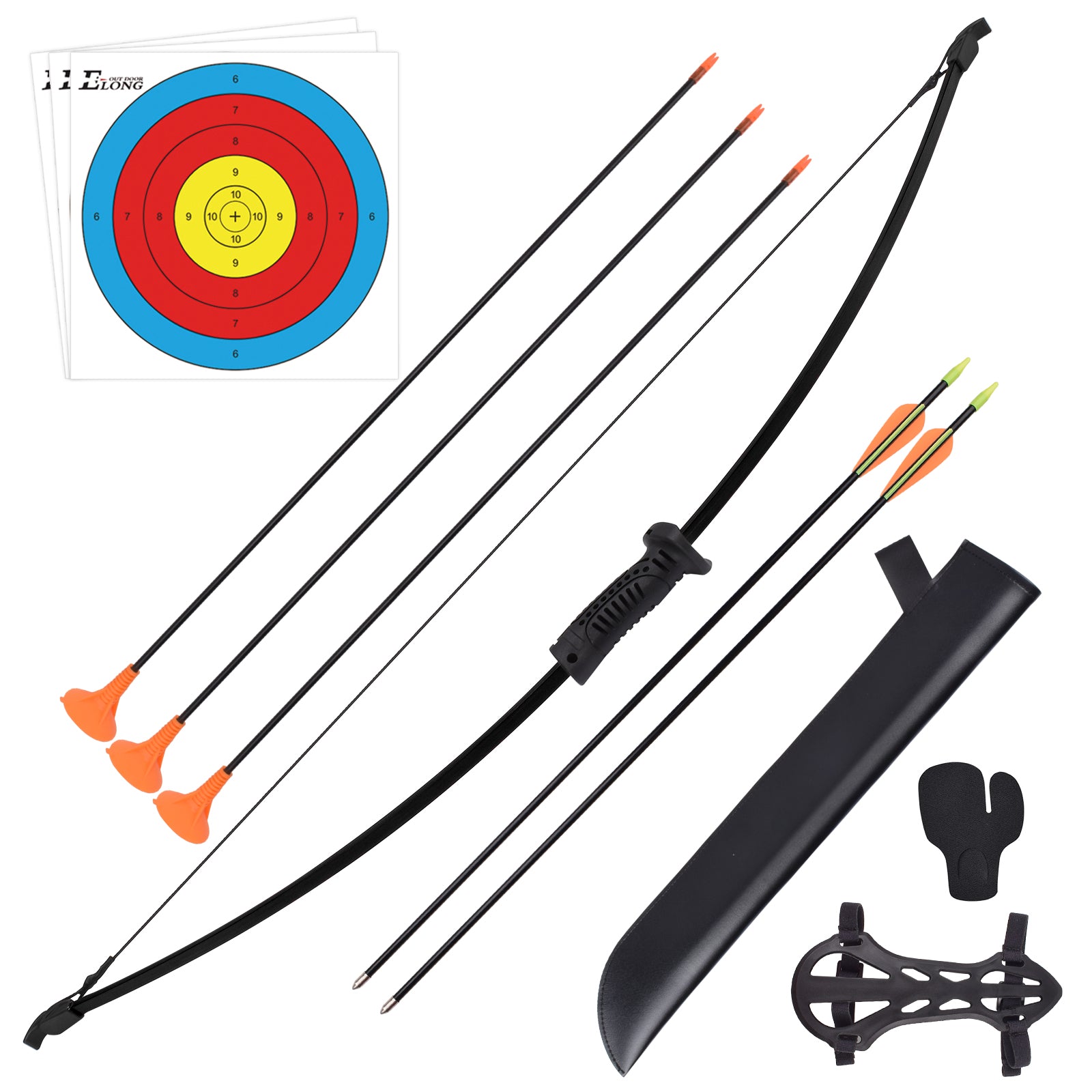 Archery Recurve Bow and Arrow Set with Sucker Arrow for Youth Children Junior Beginner