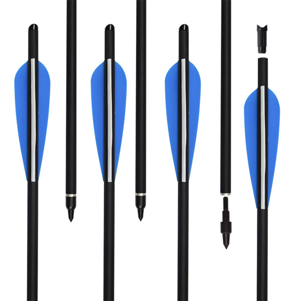 Archery Carbon Crossbow Bolts with 4" TPU Vanes for Hunting Shooting US