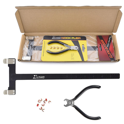 Archery Bowstring Nocking Points, Pliers, T Shape Ruler Bow Square Tools Set US